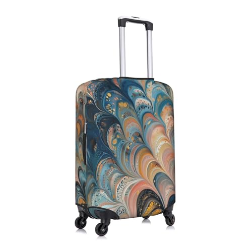 intricate swirling Elastic Travel Luggage Cover Travel Suitcase Protective Cover3