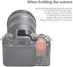 Camera Thumb Grip, Aluminium Alloy CNC Machining Portable Lightweight Practical Camera Thumb Grip Handle Accessory for Sony A6300/A6400/A6500
