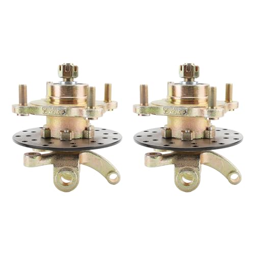 ATV-Lenkstreben-Achsschenkel-Spindeln, 1 Paar UTV-Hochleistungs-Achsschenkel-Achsschenkel-Spindeln, Bremsscheibe, Komplettes Kit für Golfcart, Go-Kart, Quad, ATV, UTV