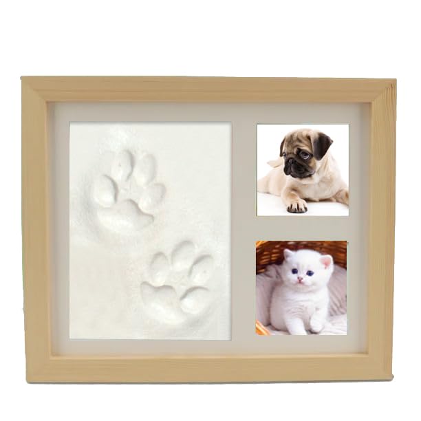 BABIES BLOOM Brown Pet Paw Imression Kit with Photo Frame Perfect Keepsake Picture Frame For Pet Lovers Pet Paw Print Impression Kit (White Clay) (B0CTTQJ8ZJ) Amazon Price History, Amazon Price Tracker