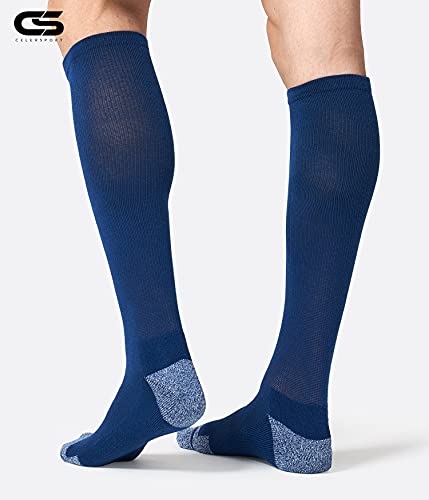 Image of CS CELERSPORT 2 Pack / 3 Pack Baseball Socks for Youth Kids and Adult Softball Soccer Socks Over the Calf Tube Socks
