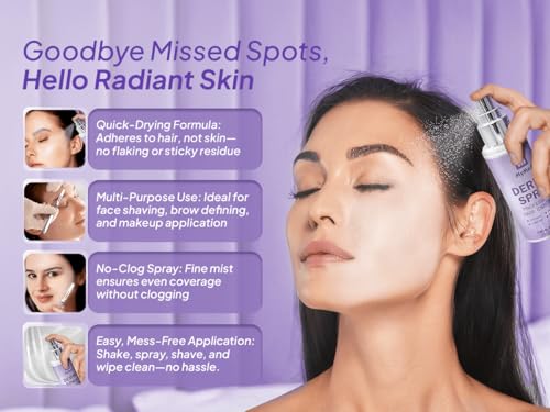 Spray identificador de vello para afeitar rostro dermaplaning miniatura 6