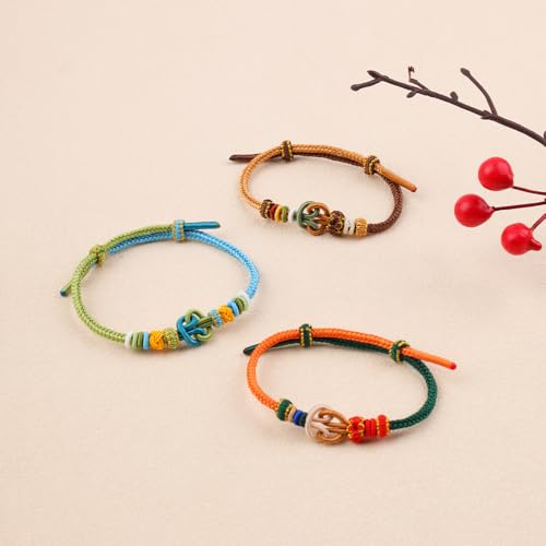 Lucky Bracelet For Women Handmade Tibetan Qiankun Bagua bracelet Red String Bracelet For Good Luck and Protection Hand Braided Rope Thread4