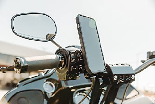 Rokform - Motorcycle Cell Phone Perch Mount, Fits Most Harley's, Metrics, and Indian Cruisers, Secures Phone Via Quad Tab Twist Lock Mount and Built-In Magnet Mount (Black) - Thumbnail 2