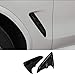 CHEYA Shark Gills Front Fender Side Air Flow Fender Vent Cover Trim ABS for BMW X3 G01 X4 G02 X3M X4M 2018-2021 (Glossy Black, X3 M)