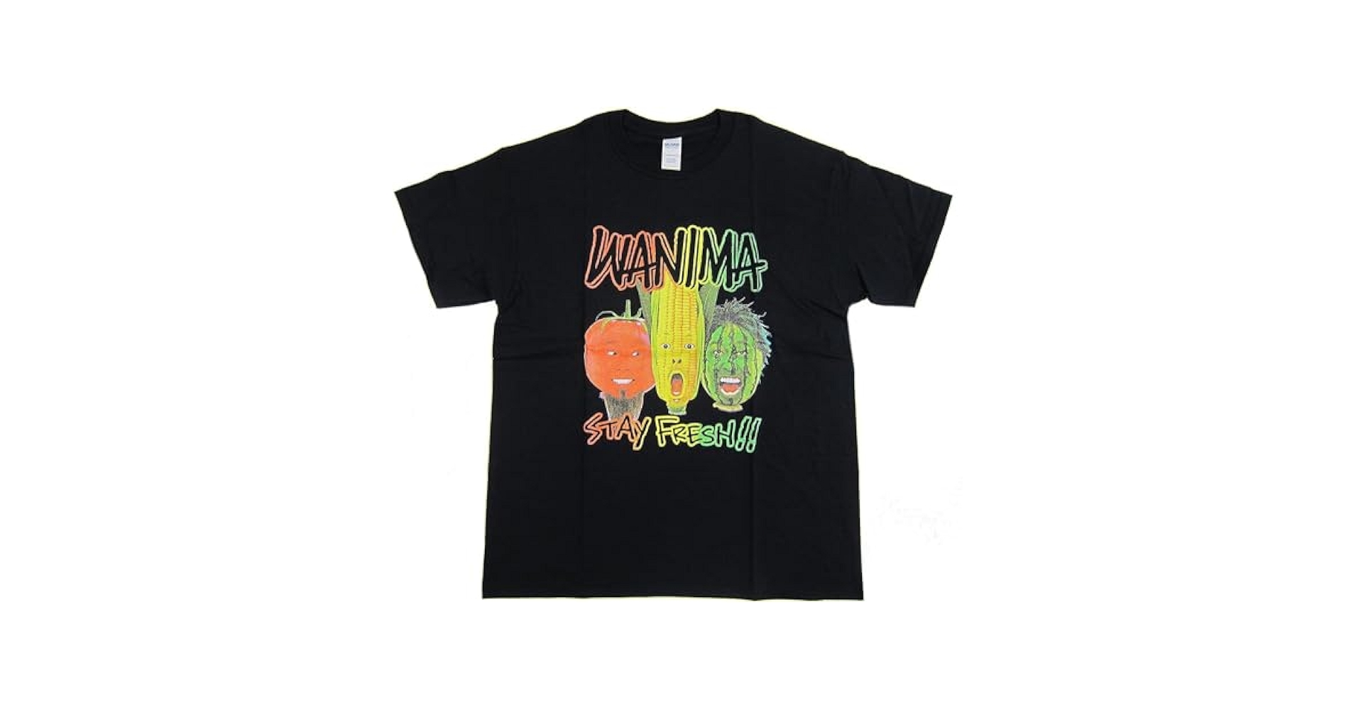 WANIMA - WANIMA 黒Tシャツ　L Amazon.co.jp: WANIMA（ワニマ）グッズ 2017 京都大作戦 野菜 T