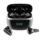 WERDEDE Wireless Earbud, Sport Headphones with Charging Case,36 Hours Single Playtime Earhooks Headset, Wireless Earphone 8D Stereo HiFi Sound Noise Cancelling for Working/Travel/Sport