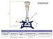 EISCO Meker Bunsen Burner, LPG - Gas Flow Control, Flame Stabilizer, Air Flow Adjustable - Cast Iron StabiliBase, Anti-Tip Design with Handle - Suitable for use with LPG/Butane Gas
