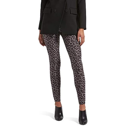 Kendall + Kylie Women's Soft Leopard Leggings, Grey, Medium Cover