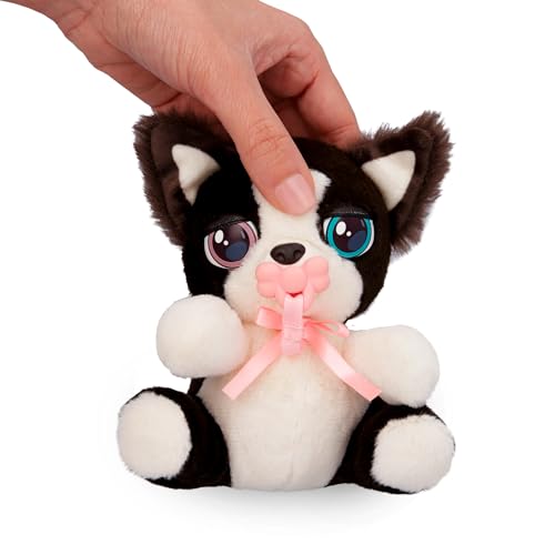 Mini Paws Baby Border Collie, Interaktiver Babyhund zum Herumtragen und Kuscheln, der Laute von Sich gibt - inkl. eines Tragebeutels, Empfohlen für Kinder ab 3 Jahren