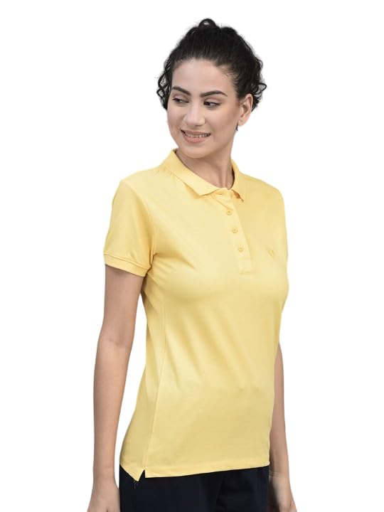 bharatiya cocoon Women Pure Cotton Polo T-Shirt | Womens Polo Collar Neck T-Shirt | Cotton Plain Polo Neck Half Sleeve T-Shirt | Casual Tshirts for Womens-picture-23