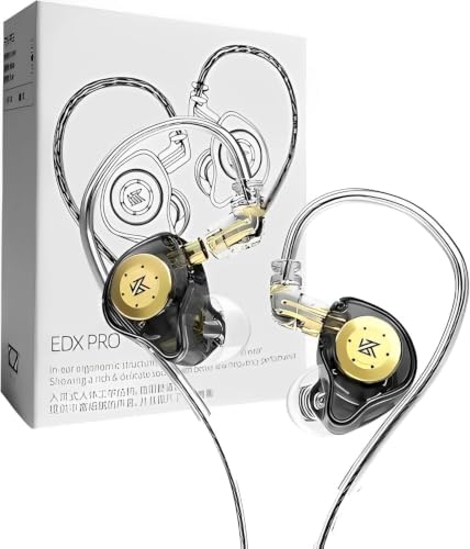 Fone De Ouvido Profissional KZ EDX Pro Intra-auricular, Driver Di...