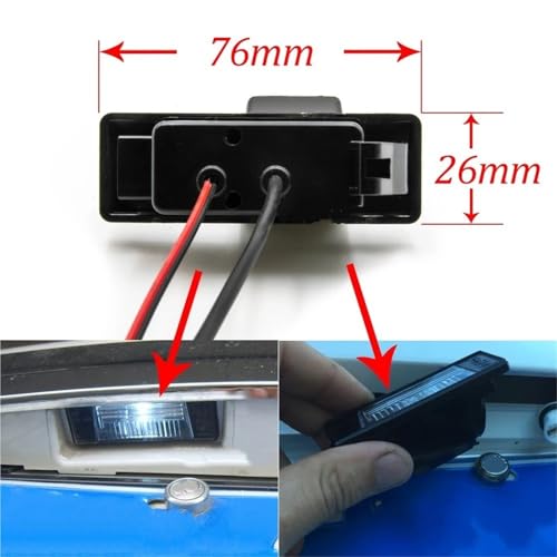 Caméra de recul AHD pour Nissan Primera P12 de 2001 à 2007 kit d'aide au stationnement grand angle - 3