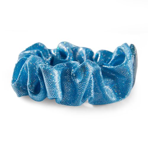 Image of Disney Frozen Elsa Anna Hair Scrunchies, Premium Glitter Shimmer Satin Hair Bands, 3PCS Winter Wonderland Kids Hair Accessories Gift Set for Girls