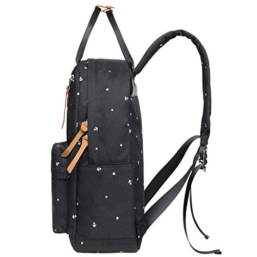 Kaukko Lightweight Backpack Casual Travel Daypack Causal Backpack Shoulder Book Bag Multipurpose Daypacks (06-2-Black) #TOP2