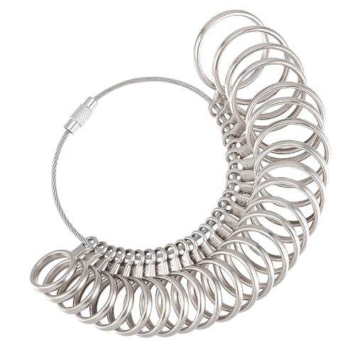Outil de mesure de bague, baguier UK, A-Z, outils de taille de bijoux, jauge de bague professionnelle et précise, tailles britanniques pour homme et femme