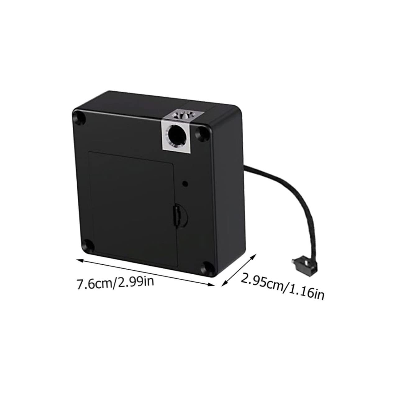 NUOBESTY 2 Sätze Elektronische Induktionsschloss sperren für Schubladenschloss kabelloses Schloss elektronisches Schrankschloss verstecktes DIY-Schloss Abs Black