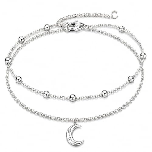 Image of TIGER RIDER Dragonfly Anklet Sterling Silver Dragonfly Gifts Jewelry for Women with Crystal Birthday Anniversary