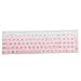 D DOLITY Copertura Proteggere Polvere Antigraffi per Tastiera Desktop Laptop MacBook - Trasparente Rosa, per HP 15-BF 14-BF 15ab
