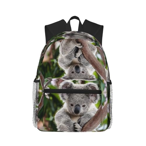 Sac à dos voyage ordinateur léger koala noir pour déplacements quotidiens et études