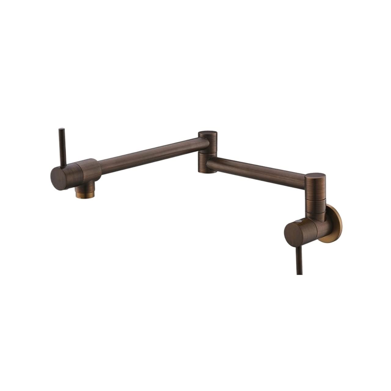 Brass Pot Filler Faucet Swing Spout Wall Mounted Brushed Nickel Black Quality Kitchen,Durability(Antique Brass)