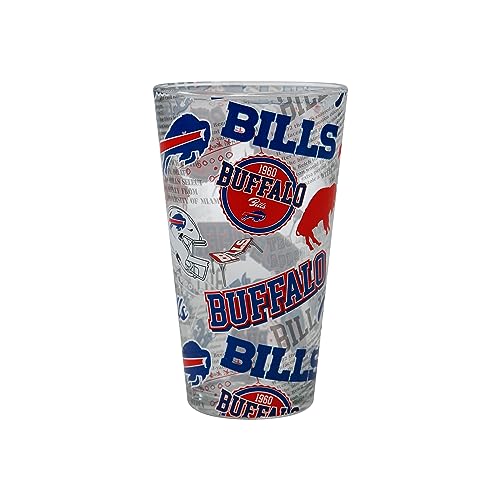 FOCO Buffalo Bills NFL Historic Print Pint Glass