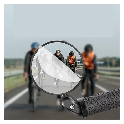 Espejo retrovisor de bicicleta contra ángulos muertos espejo ajustable HD de manillar 5