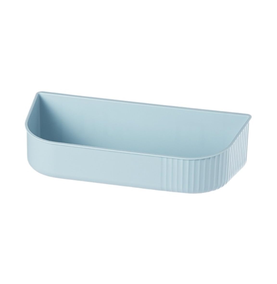 PXIWDAN Bathroom Shelf Adhesive Plastic Bathroom Caddy Organizer Wall Mounted Shower Shelf No Drilling Wall Organizer Blue