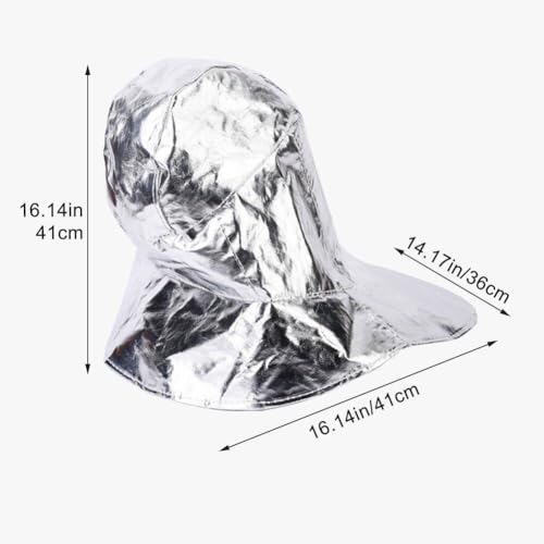 Capucha de papel de aluminio antitérmica para casco de soldar 4