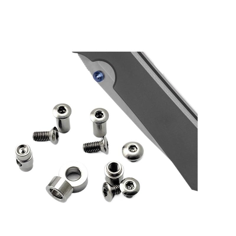 1セットカスタムCNCチタン合金スケールハンドルネジ交換用、Chris Reeve Small Sebenza 21 31に適合(S