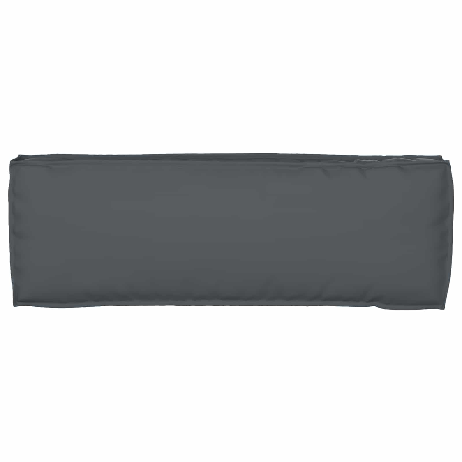 vidaXL Juego de Cojines para Palets 2 pcs Antracita 120 x 40 x 8 cm, Decoración para jardín y terraza, Conjunto de Cojines rectangulares, Textil Resistente al Agua, Accesorio Moderno