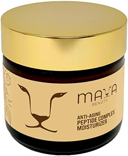 Maya Beauty Anti Aging Neck Firming Cream for Men and Women with Peptide Complex and Hyaluronic Acid, Neck and Decollete Firming Cream, Hydrating Face Moisturizer, Face Tightening and Lifting Cream