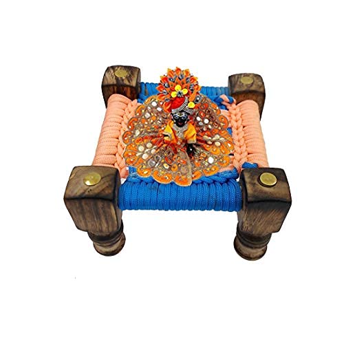 Buy Iron Wood mart Laddu Gopal Bed Khat for Ladoo Gopal Ji Wooden