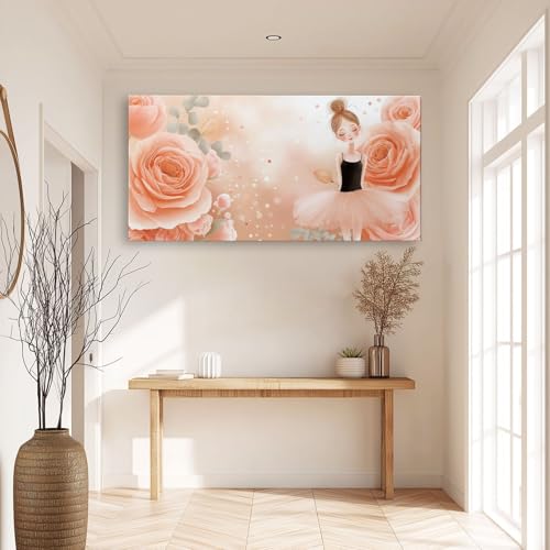 Impression sur Toile Rose Grand Format pour Habiller Murs Vides