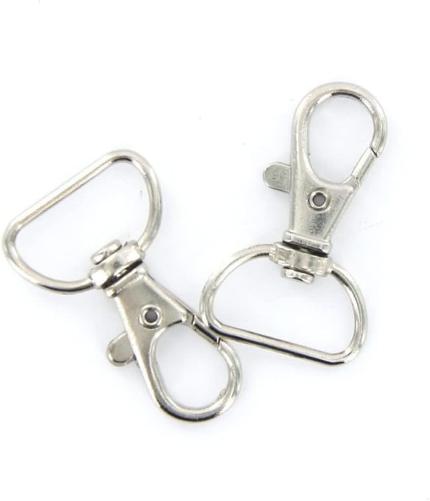 STOBOK 30pcs Swivel Snap Hooks Trigger Clips Material Bag Keychain Rotating Hooks