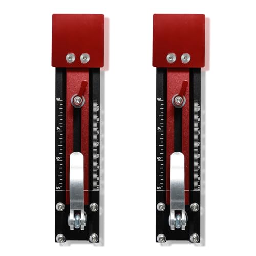 WhSunVo 2Pcs Siding Installation Tool Metric and Imperial Aluminum Alloy Siding Mounting Gauge Adjustable Siding Board Mounting Kit Wood Siding Installation Set for Siding Installation