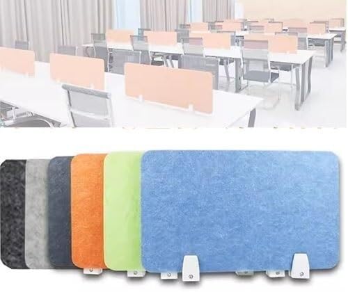 Cloison acoustique de bureau insonorisée blanche 30x120 cm pour s'isoler du bruit ambiant