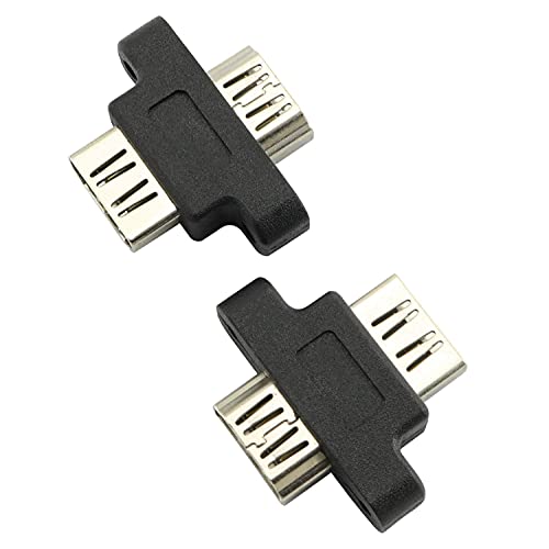 2PCS HDMI Femenino a HDMI Femenino Adaptador de Extensión miniatura 1