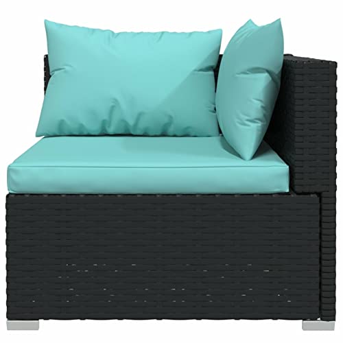 Festnight Loungemöbel Terrasse 13-TLG Gartenlounge Set Rattan mit Kissen Lounge Gartenmöbel Set Gartensofa… – Bild 5