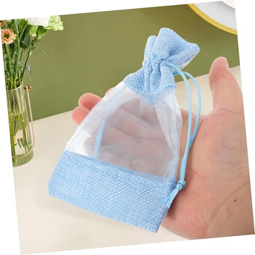 Holibanna 10 bolsas sachet vacías con cierre de cordón miniatura 6