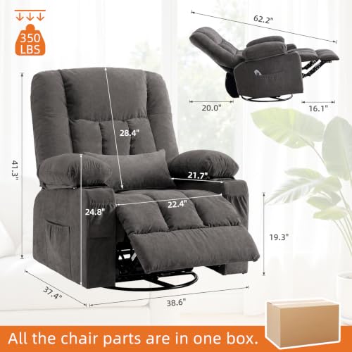 Image of MAHOMICO Rocker Recliner Chair with Massage and Heat
