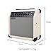 Electric bass Guitar Amplifier 20W Portable Practice amp Cream Color Quality Workmanship mp3 6.5'' inch Speaker Input Treble Middle bass Volume Headphone Jack Easy Control Plate