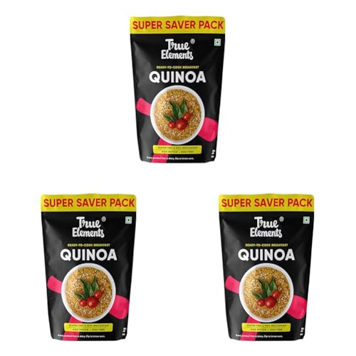 Image of Quinoa 5kg by True Elements - Super Value Pack | Gluten Free Quinoa | Healthy Food | Diet Food | Rich in Protein & Fibre (Pack of 3)