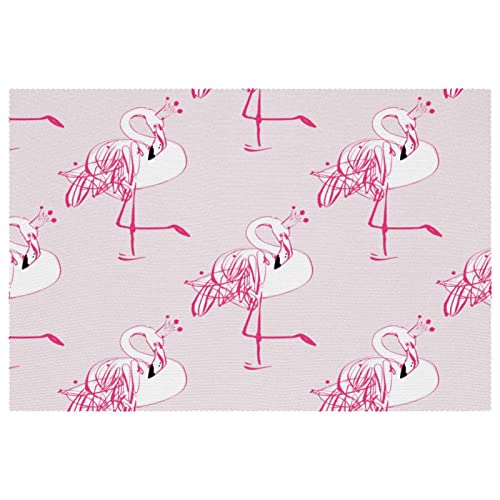 Set de table flamant rose pour protéger la table des assiettes chaudes