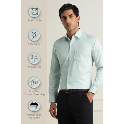 Image of Van Heusen Men's Cotton Slim Fit Durapress Superior Textured Shirt
