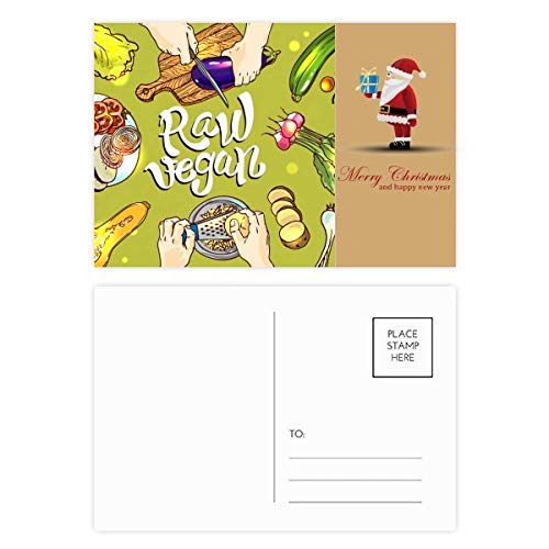 Lot de 20 cartes postales pour pommes de terre et tomates de Noël