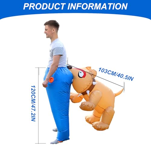 Disfraz Inflable Divertido para Halloween para Perro miniatura 5