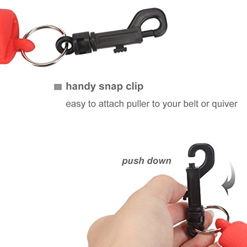 Krayney Archery Arrow Puller Target Remover Gripper With Belt Clip (Red) #TOP3