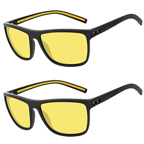 MAXJULI Polarized Sunglasses for Men, Sports Driving Fishing Light Frame UV400 Protection Square Sun Glasses 8135