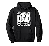 Retro Gymnast Dad Gymnastics Dad Daddy Fathers Day Men Guys Pullover Hoodie